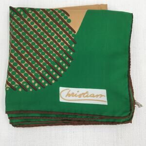 Christian Vintage Polka Dot Striped Casual Scarf